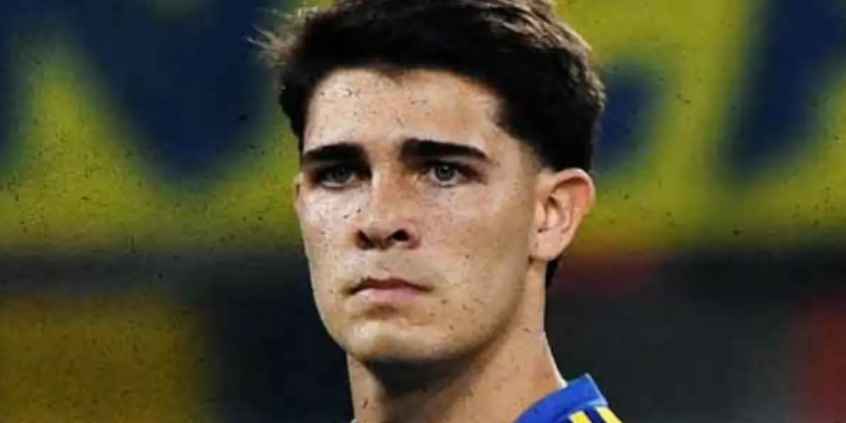 Vicente Taborda con la camiseta de Boca.