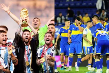 Vistió la camiseta de la Selección Argentina, pero en Boca le buscarían nuevo club por falta de minutos.