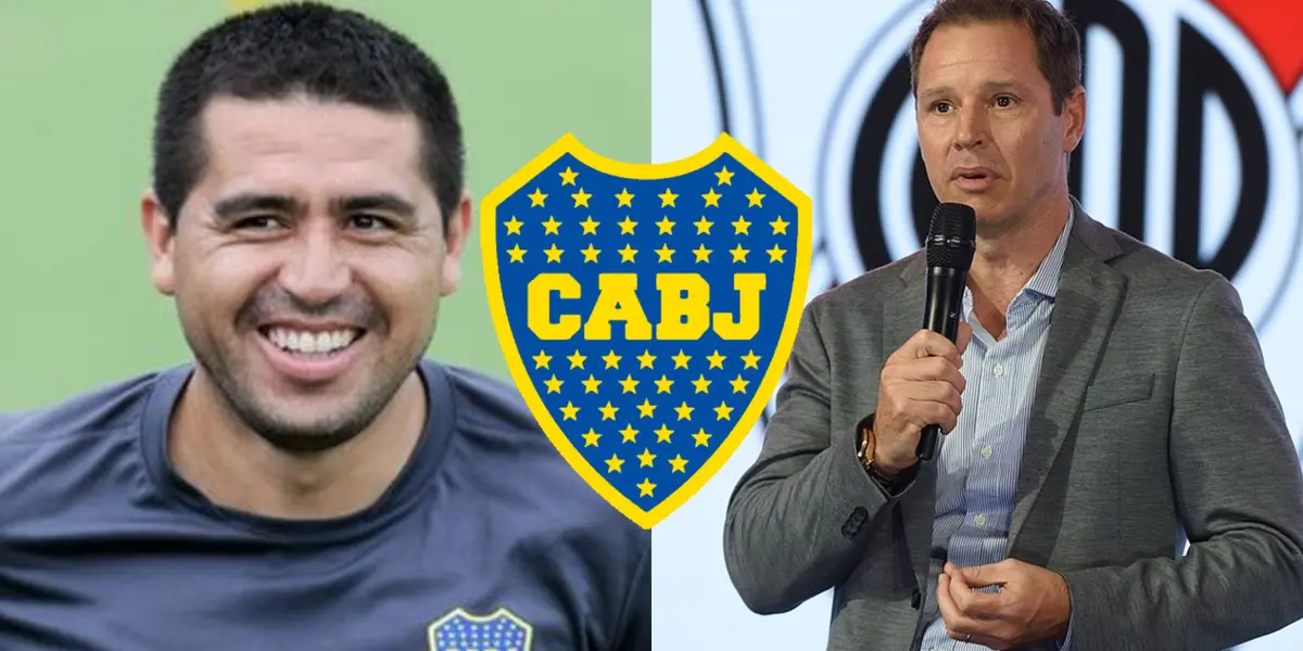 El presidente de River Plate se quiso burlar de Boca Juniors pero solamente generó risas entre los hinchas.